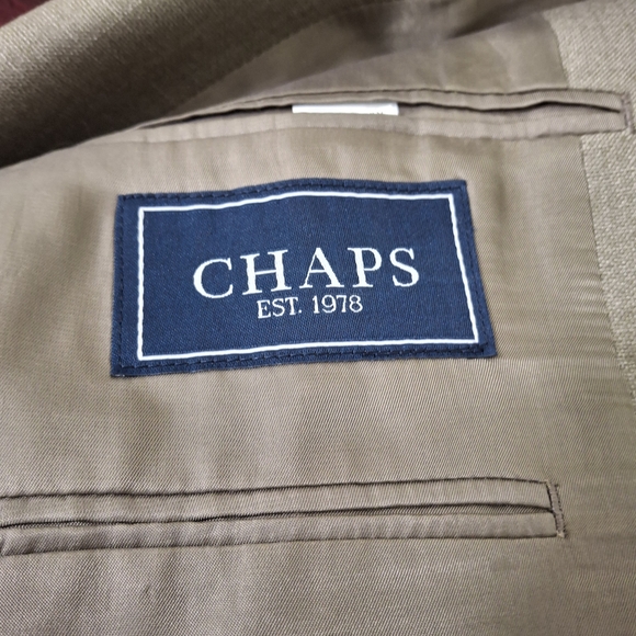 Chaps Classic Men's Tan Blazer, Size 42 Long - Picture 8 of 12